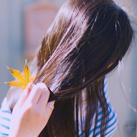 唯美清新风景女头