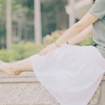 QQ头像清新女生下半身裙子图片