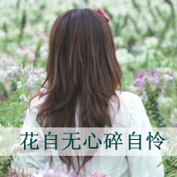 伤感女头像背影带字