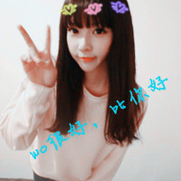 QQ头像韩国女生带字