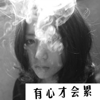 QQ头像女生伤感黑白带字