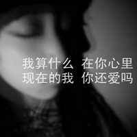 QQ头像女生伤感黑白带字