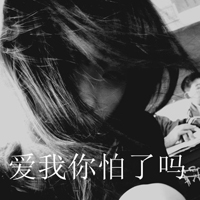 QQ头像女生伤感黑白带字