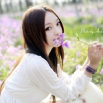 女生清新唯美带花头像图片