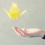 意境唯美千纸鹤头像图片