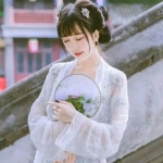 清新女生文艺复古风头像图片