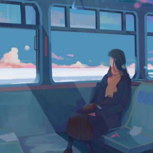 女头动漫背影伤感