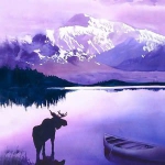 安静鹿意境风景头像图片