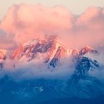 仙境雪山冰山风景头像图片