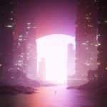 梦幻城市风景头像图片