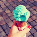 唯美清新清爽冰激凌头像图片