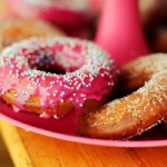 唯美美味可口甜甜圈头像图片