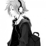 二次元戴耳麦耳机冷酷帅气男头图片