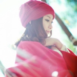 唯美暖色系女头图片