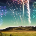 微信升空灿烂唯美烟花头像图片