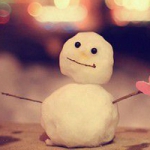可爱唯美雪人头像图片