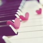 唯美意境钢琴头像图片