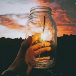 微信唯美背景瓶子图片头像