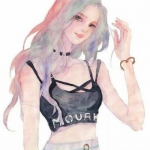 女生动漫头像冷酷帅气图片