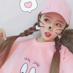 少女心头像真人粉色