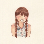 动漫女生头像微笑阳光