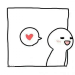 高清可爱简单卡通情头一对两张图片