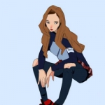 微信漫画酷酷头像女孩图片