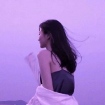 清新紫色头像女生唯美