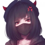 小恶魔女生霸气动漫头像