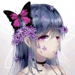 蝴蝶高级感动漫女头