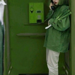 女头绿色系不露脸