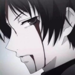 二次元风格男生头像黑暗系图片