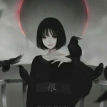 动漫女生头像超酷霸气黑化图片