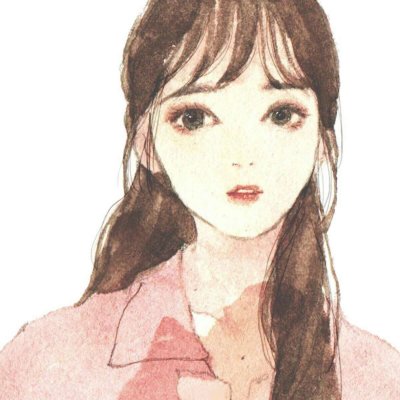 手绘女生插画微信头像