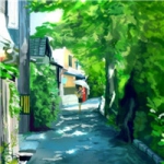 清新简单的QQ头像动漫风景图片