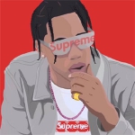 supreme头像男生动漫图片