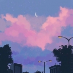 唯美的天空景物头像图片