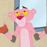 可爱好看的粉红豹高清头像图片