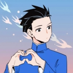 动漫高清一对的情头一男一女两张分开图片