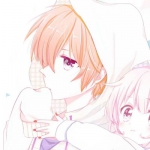 微信动漫痴情情头图片一对两张