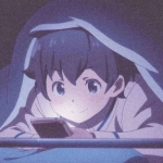 被窝里打电话的一男一女动漫情头图片