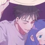 甜蜜一对好看高清的动漫情头一人一半图片