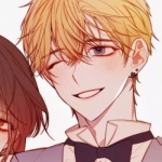 动漫情头一人一半微笑图片