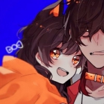 微信超甜好看的情头高清动漫一对两张图片