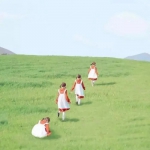 干净绿色系背景高清头像图片