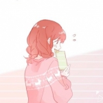 一左一右高清简单的情头小清新动漫图片