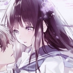 甜蜜的污情头一对两张动漫高清图片