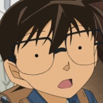 可爱搞怪的柯南豆豆眼动漫高清头像图片