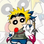 蜡笔小新版火影忍者高清头像图片