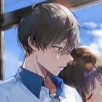 动漫一男一女唯美好看的情头高清一对清新图片